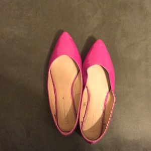 Pointed Toe Magenta Flats